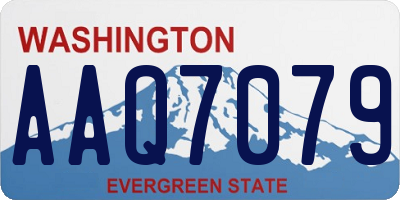WA license plate AAQ7079