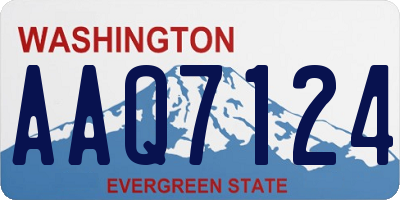 WA license plate AAQ7124
