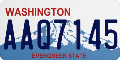 WA license plate AAQ7145