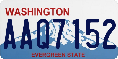 WA license plate AAQ7152