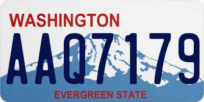 WA license plate AAQ7179