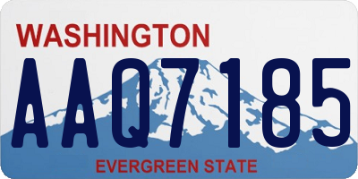 WA license plate AAQ7185