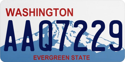 WA license plate AAQ7229