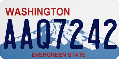 WA license plate AAQ7242