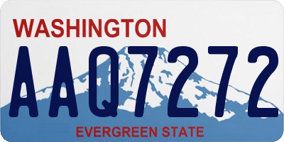 WA license plate AAQ7272