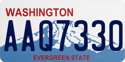 WA license plate AAQ7330