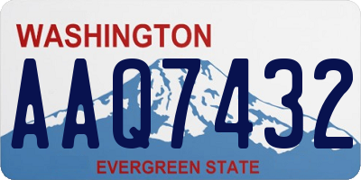 WA license plate AAQ7432