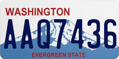 WA license plate AAQ7436