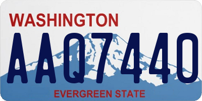 WA license plate AAQ7440