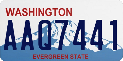WA license plate AAQ7441