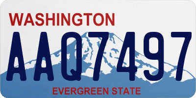 WA license plate AAQ7497