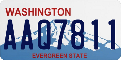 WA license plate AAQ7811