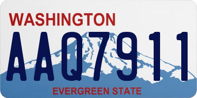 WA license plate AAQ7911
