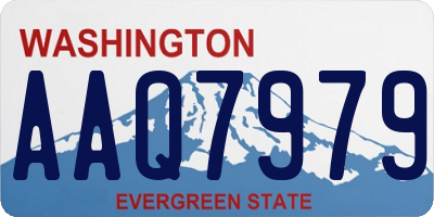 WA license plate AAQ7979