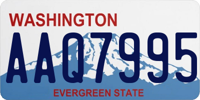 WA license plate AAQ7995
