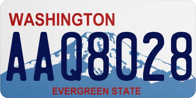 WA license plate AAQ8028
