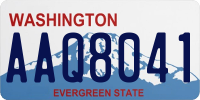WA license plate AAQ8041
