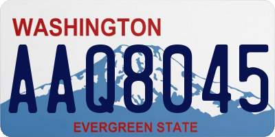 WA license plate AAQ8045
