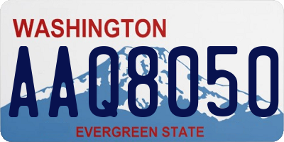 WA license plate AAQ8050