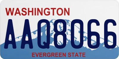 WA license plate AAQ8066