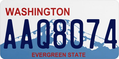 WA license plate AAQ8074