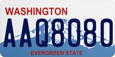 WA license plate AAQ8080