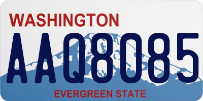 WA license plate AAQ8085