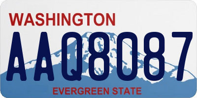 WA license plate AAQ8087