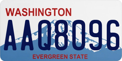 WA license plate AAQ8096