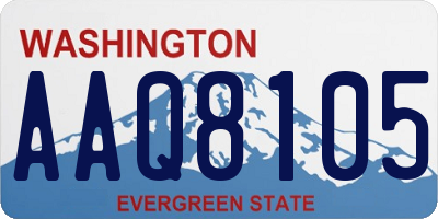 WA license plate AAQ8105