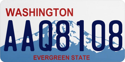 WA license plate AAQ8108