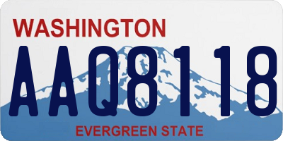 WA license plate AAQ8118