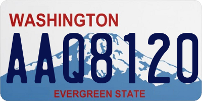 WA license plate AAQ8120