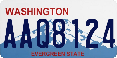 WA license plate AAQ8124
