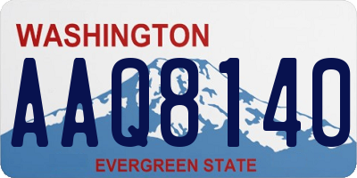 WA license plate AAQ8140