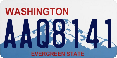 WA license plate AAQ8141