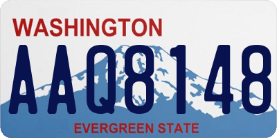WA license plate AAQ8148