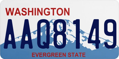 WA license plate AAQ8149