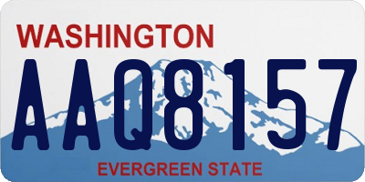 WA license plate AAQ8157