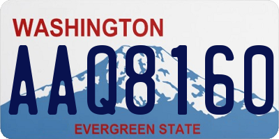 WA license plate AAQ8160