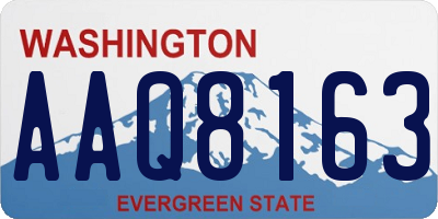 WA license plate AAQ8163