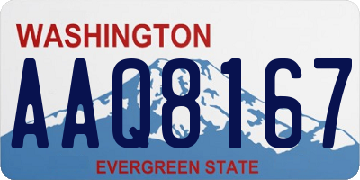 WA license plate AAQ8167