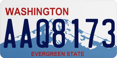 WA license plate AAQ8173