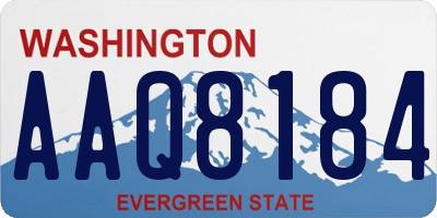 WA license plate AAQ8184