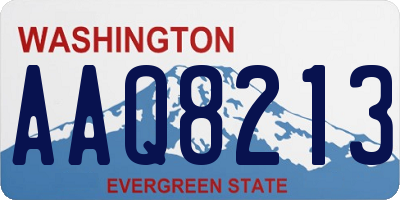 WA license plate AAQ8213