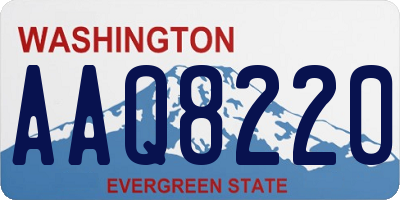 WA license plate AAQ8220