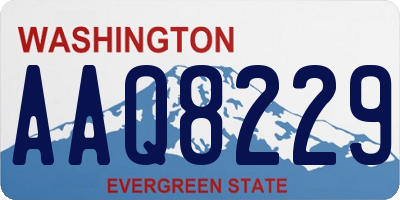 WA license plate AAQ8229