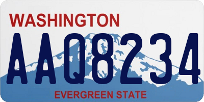 WA license plate AAQ8234