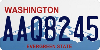 WA license plate AAQ8245