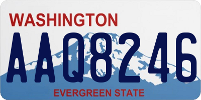 WA license plate AAQ8246